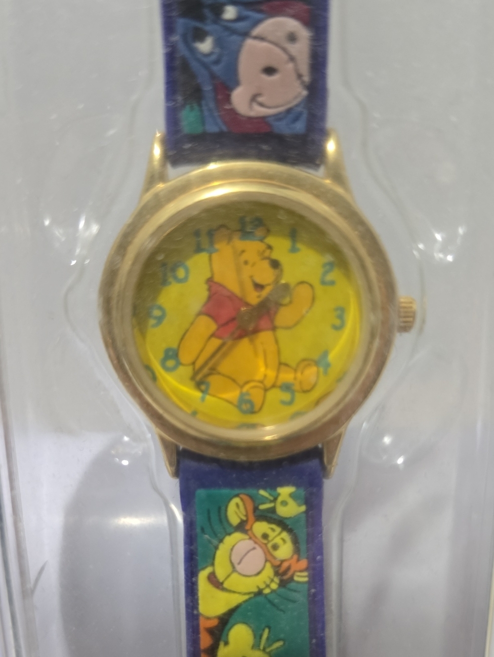 New Old Stock The Disney Store Children's Winnie the Pooh Purple Character Watch
